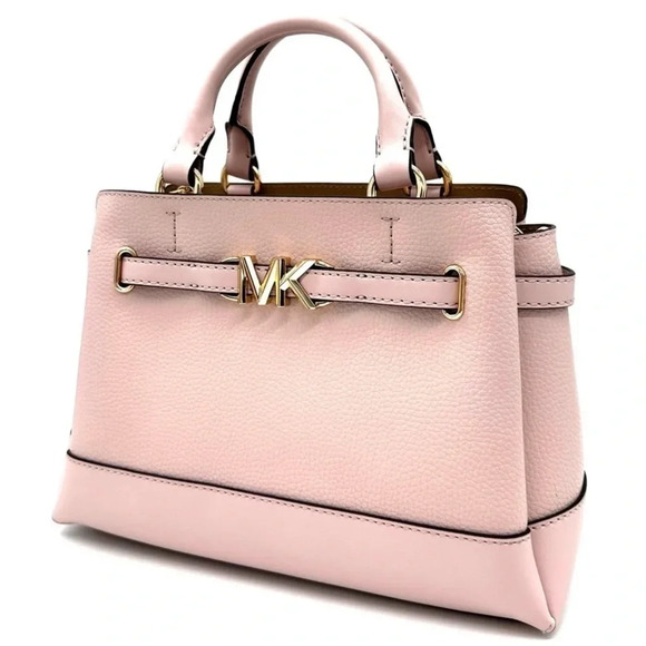 Michael Kors Reed Small Satchel Crossbody Bag Powder Blush (NWT) - Picture 3 of 13